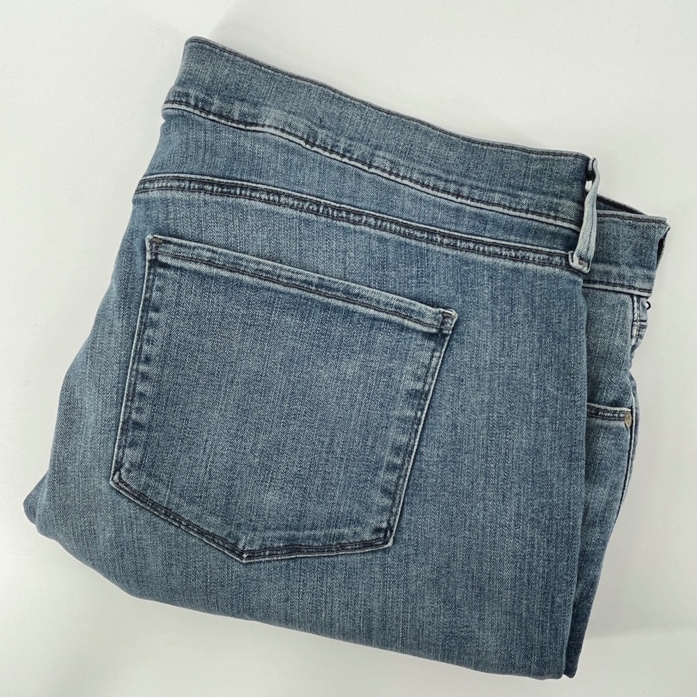 NYDJ Marilyn Crop Jeans, Women, 22W, Blue, Cuffed Medium Wash Denim